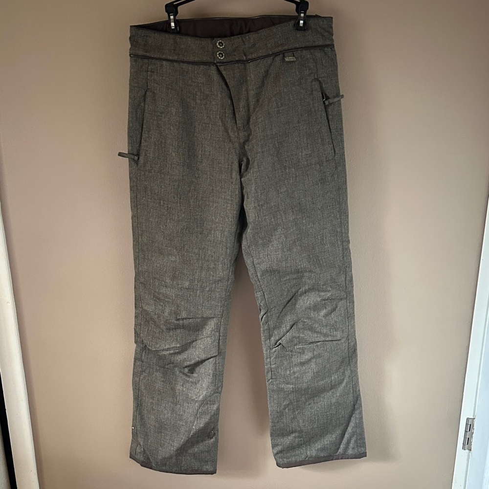Women’s Gray Brown Snow Pants